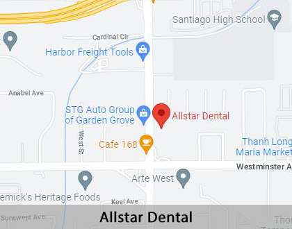 Map image for Dental Center in Garden Grove, CA